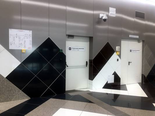 Дверь с системой антипаника